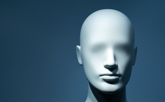 Closeup Of The Head Of A Mannequin