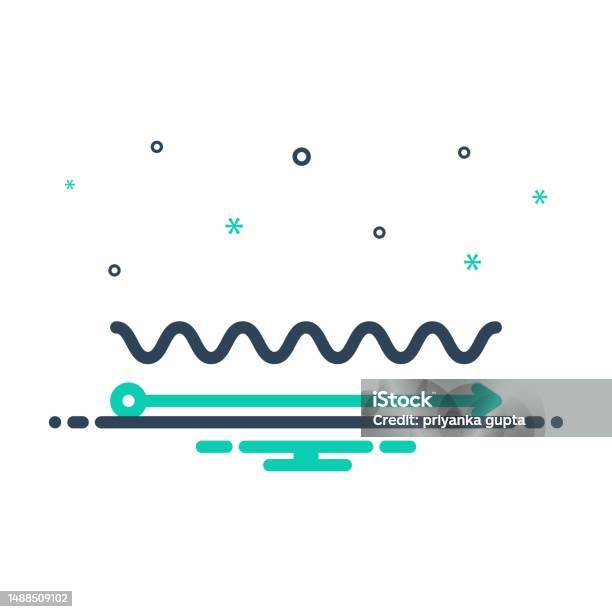 Directly Line Straight Directly Stock Illustration - Download Image Now - Curve, Icon ...