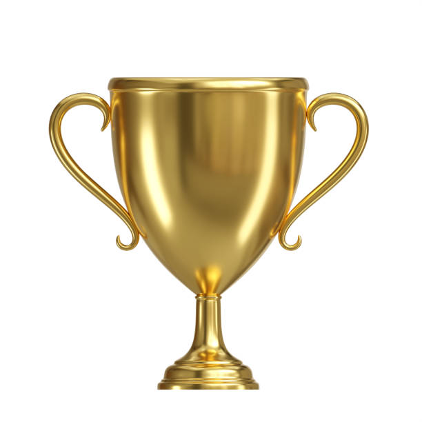 istock gold trophy cup award element isolated on white background. gold trophy cup award element isolated. gold trophy cup award element 3d render illustration 1488509170
