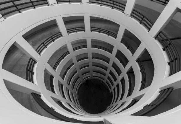 istock High Angle View Of Spiral Drive Way 1488509487