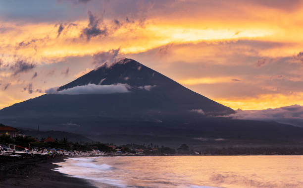 istock Mount Agung volcano in Bali 1488514534