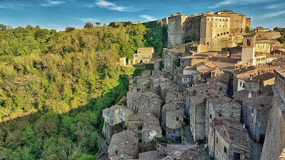 Medieval village on the edge of the Maremma forest