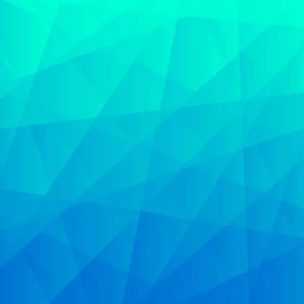 Vector illustration of Abstract geometric background - Polygonal mosaic with Blue gradient