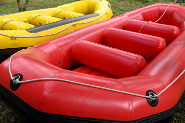 istock Inflatable boat for rafting on the river 1488517856