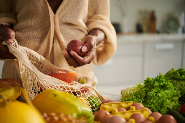 Woman Unpacking Groceries