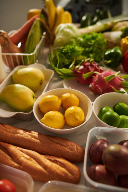 istock Fresh Bread, Fruits and Veggies 1488526363