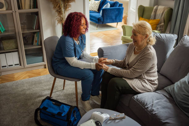 istock Home care for old people 1488538030