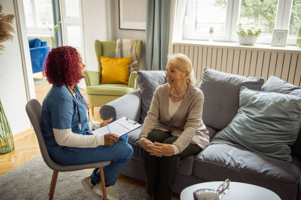 istock Home care for old people 1488538039