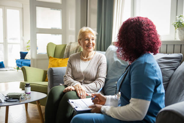 istock Home care for old people 1488538110