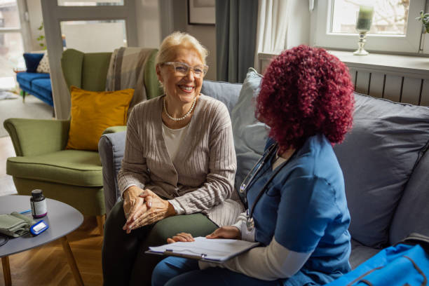 istock Home care for old people 1488538206