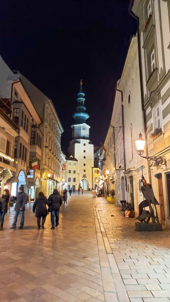 istock Bratislava, Slovakia - March 2023: Evening city view 1488542093