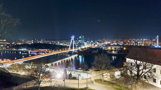 istock Bratislava, Slovakia - March 2023: Evening city view 1488544517