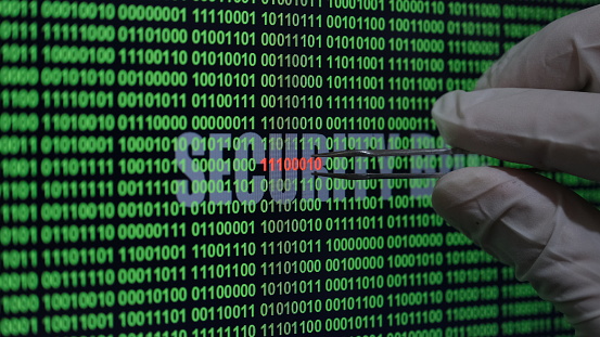 Security Bug Eight Digit Green Program Codes With Security Bug Text On ...