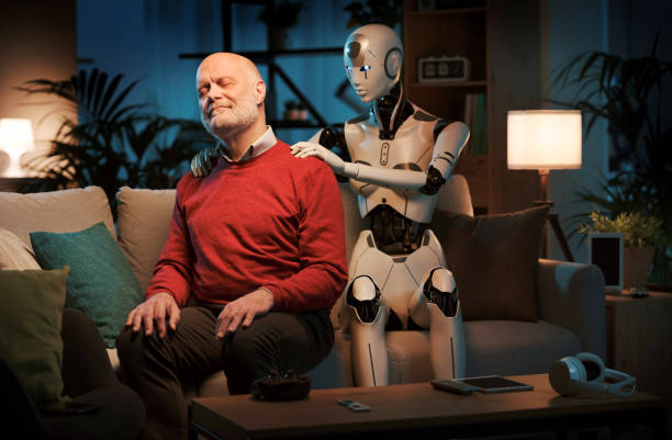 istock AI humanoid robot giving a massage 1488554733