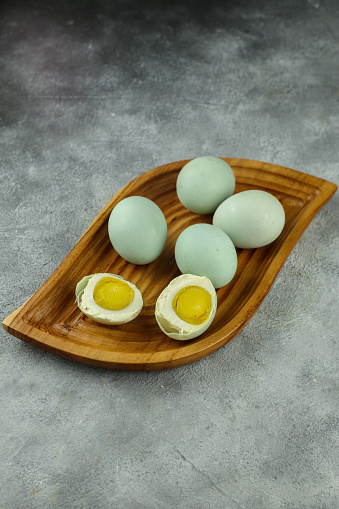 Telur asin or salted duck egg is traditional Indonesian food, made from duck egg that go through a certain process to make it taste salty