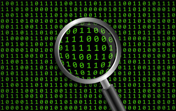binary code with python and magnifying lens stock... 2,800+ Binary Code Magnifying Glass Stock Photos, Pictures & Royalty ...
