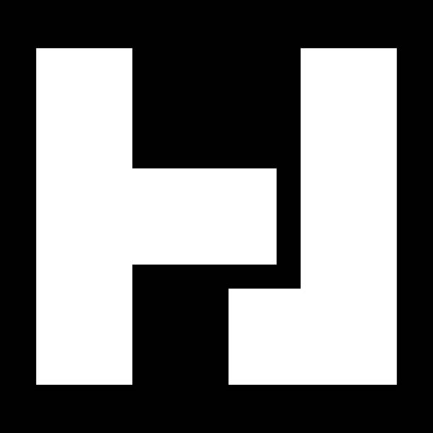 Minimal HJ logo. Icon of a JH on a luxury background. Logo idea based on the HJ monogram initials. Professional variety letter symbol and JH logo on background. Minimal Monogram Logo. Professional Initials on Luxury Background nazism stock illustrations
