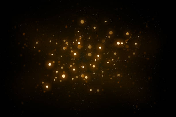 istock Abstract defocused lights and bokeh on dark background. 1488579433