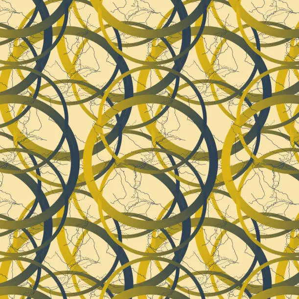 Vector illustration of Geometric modern pattern. grunge texture. Circles vector illustration. Abstract geometric shapes