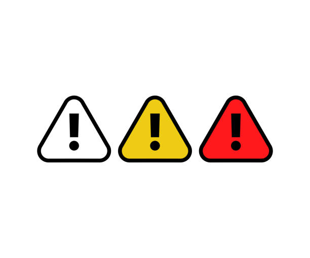 Caution warning signs set. Symbols danger and warning signs icon. Triangle warning flat style, Danger icon, warning icon, attention icon vector design and illustration. Caution warning signs set. Symbols danger and warning signs icon. Triangle warning flat style, Danger icon, warning icon, attention icon vector design and illustration. business risk stock illustrations