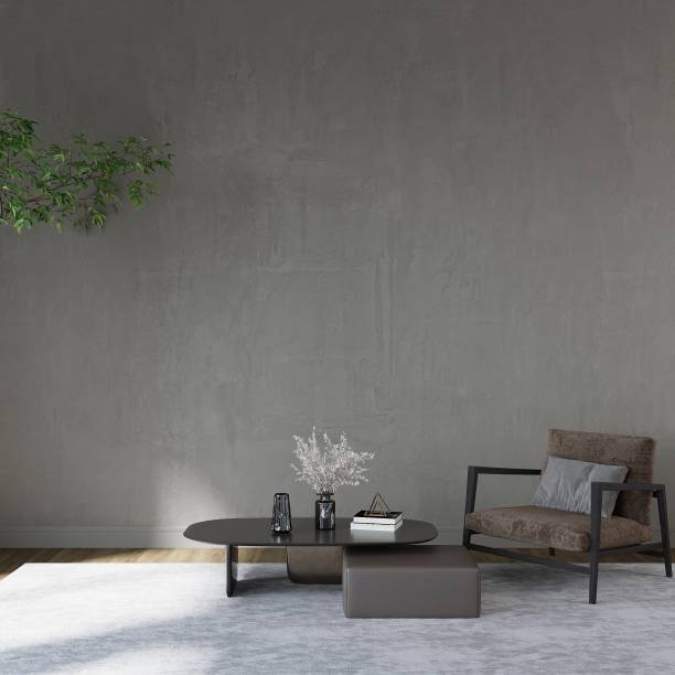 istock Modern Living Room Blank Wall Mockup 1488589086