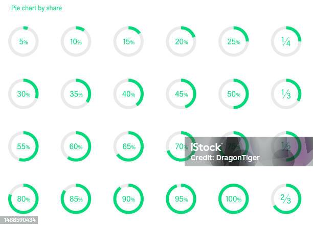 Pie Chart Variation Set Stock Illustration - Download Image Now ...