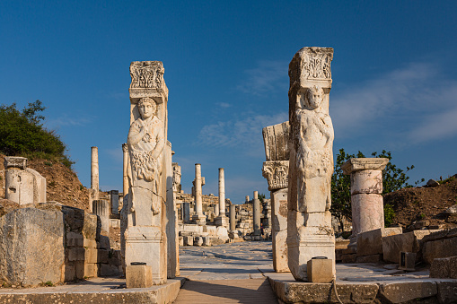 Ephesus is an ancient Greek and Roman city located on the coast of present-day Turkey. It was a major city in the ancient world, and is now a popular tourist destination due to its well-preserved ruins and historical significance.