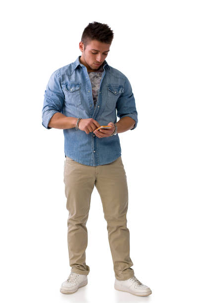 istock Handsome young man checking watch on his wrist 1488605617
