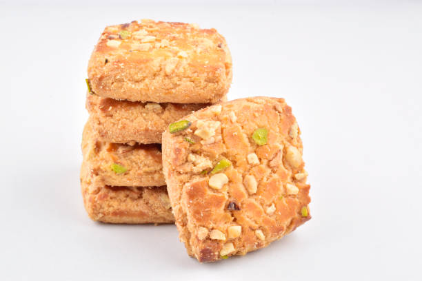 istock Pista biscuit isolated on white background 1488607245