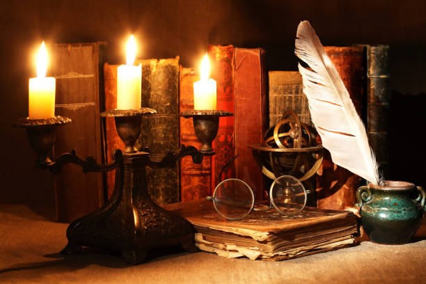 istock Old Books And Candles 1488607770