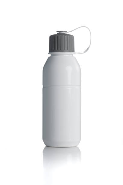 istock White sport plastic water bottle on a white background 1488614252