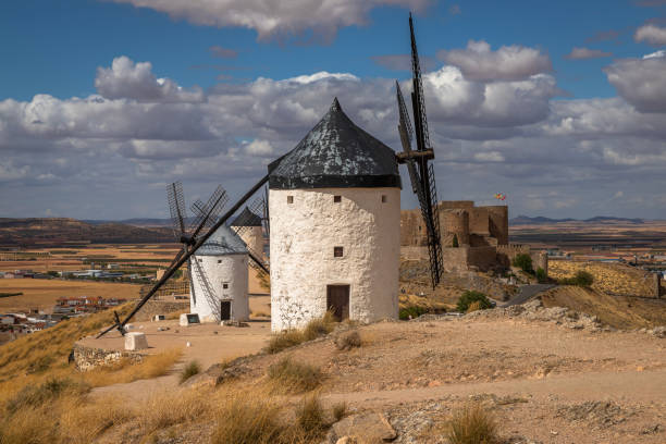 istock Windmills of Consuegra at Sunrise , Castilla-La Mancha, Spain 1488617111