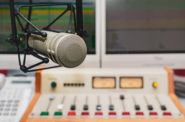 istock Professional microphone and sound mixer 1488627908