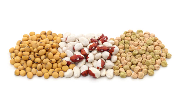 istock Heaps of peas, beans, soybeans. 1488632266