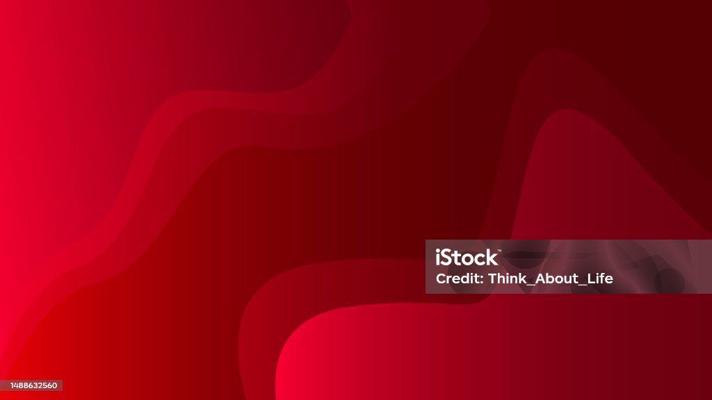 Red Shape Pattern Background Abstract Red Color Vector Illustration Geometric Shapes Wave Design Eps ...
