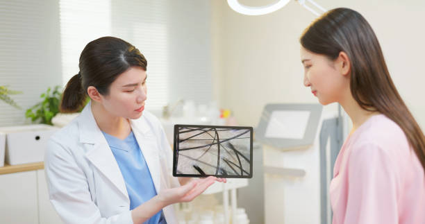 istock doctor shows scalp examination 1488633469