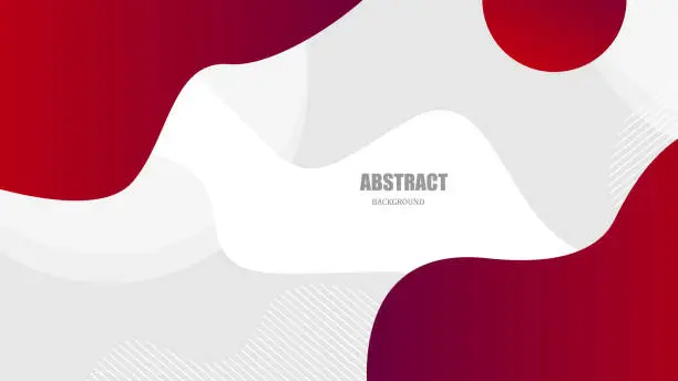 Vector illustration of Colorful wave design vector illustration beautiful shape red and white color eps background.