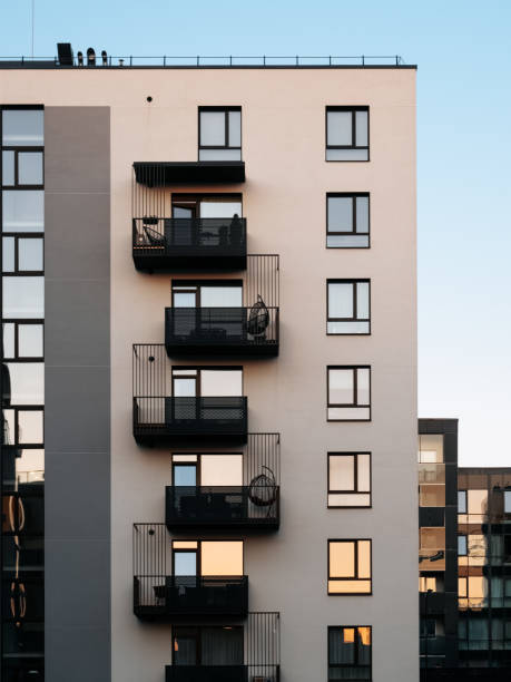 istock Facade of a modern residential building. Vilnius, Lithuania 1488638017