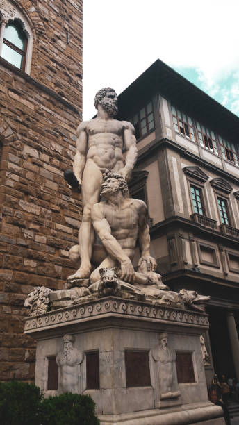 Street sculpture, historical city Florence, Italy Street sculpture, historical city Florence, Italy michelangelo italy art david stock pictures, royalty-free photos & images