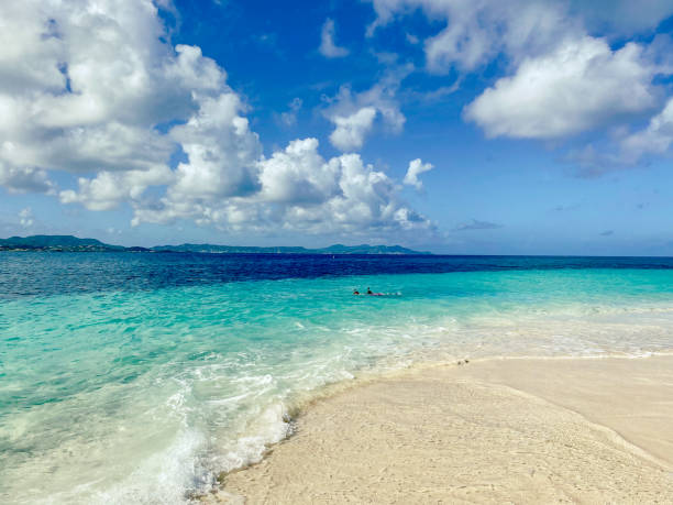 Buck Island Turtle Beach Looking at St Croix US Virgin Islands