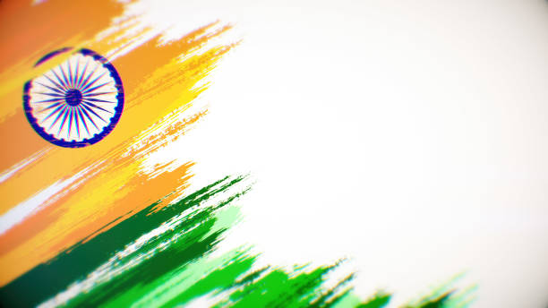 Indian flag paint brush on white background, The concept of India, drawing, brushstroke, grunge, paint strokes, dirty, national, independence, patriotism, election, template, oil painting, pastel colored, cartoon animation, textured effect pincel de la bandera india sobre fondo blanco, el concepto de la india, dibujo, pincelada, grunge, trazos de pintura, sucio, nacional, independencia, patriotismo, elección, plantilla, pintura al óleo, color pastel, animación de dibujos animados, efecto