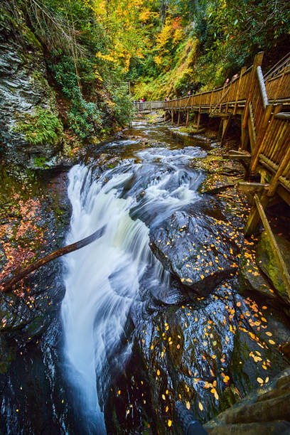 istock Boardwalk along river with raging falls into abyss and cliffs covered in golden fall leaves.jpg 1488645723