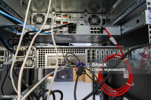 Netwitness Server Chassis Server Hardware Installed In Rack Chassis In Datacenter Stock Photo ...