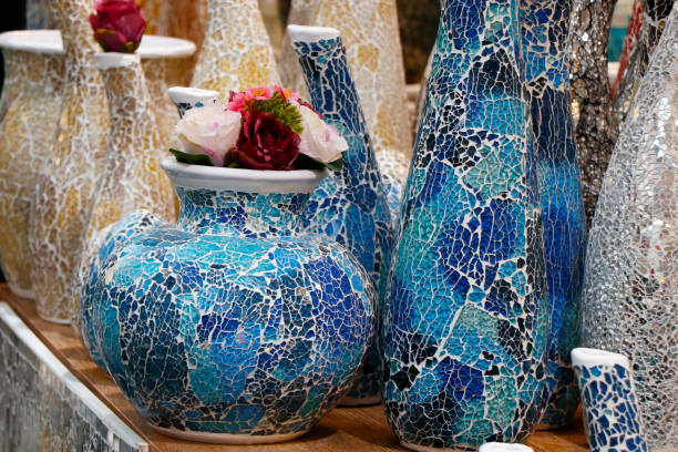 istock modern ancient arabic middle eastern colorful clay pottery displays for sell 1488661493