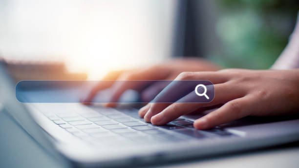 istock Women use computer laptops to find what they are interested in. Searching information data on internet networking concept. 1488672423