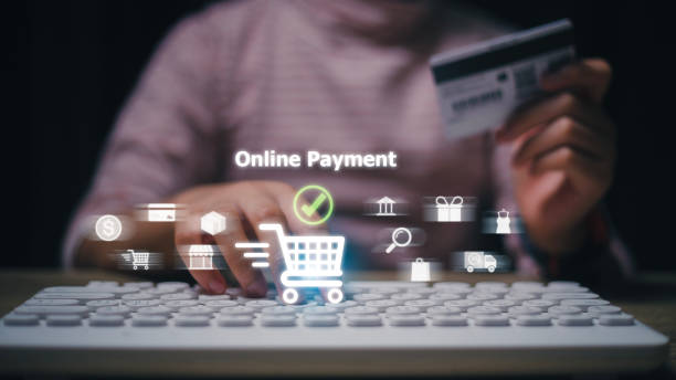 istock E-commerce delivery online payment. Access paying online payment concept. Women use laptop banking and online shopping via banking mobile apps, E-transactions and financial technology. 1488673401
