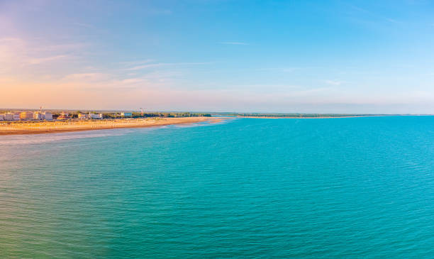 istock Famous city of Caorle at sunset 1488683817