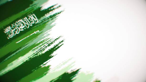 Saudi Arabian flag paint brush on white background, The concept of Saudi Arabia, drawing, brushstroke, grunge, paint strokes, dirty, national, independence, patriotism, election, template, oil painting, pastel colored, cartoon animation, textured effect pincel de la bandera de arabia saudita sobre fondo blanco, el concepto de arabia saudita, dibujo, pincelada, grunge, trazos de pintura, sucio, nacional, independencia, patriotismo, elección, plantilla, pintura al óleo, color pastel, animación de dibujos