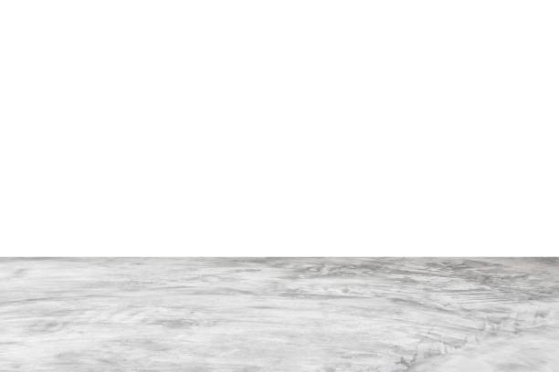 istock Empty gray concrete floor isolated on white background 1488700130