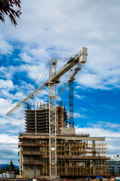 istock Construction Site with Cranes in Burnaby City 1488704234